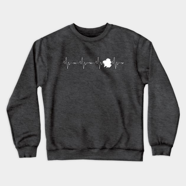 Galician Heartbeat Crewneck Sweatshirt by Miranda Nelson